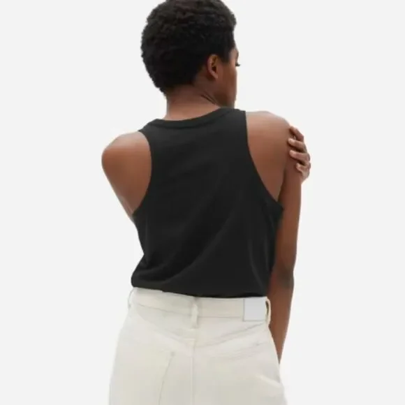 Everlane The Recotton Black Racerback Tank - Picture 2 of 7